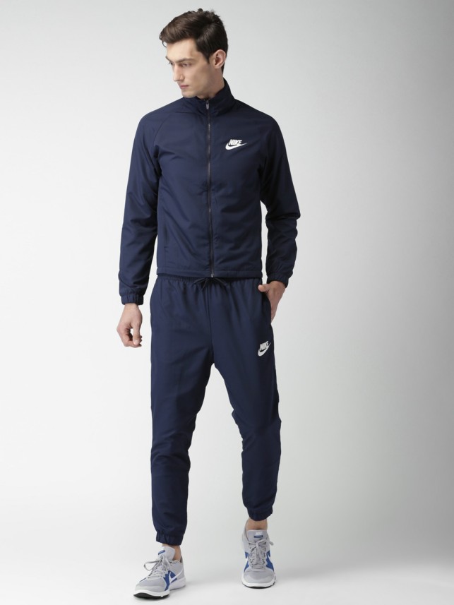 nike solid men track suit