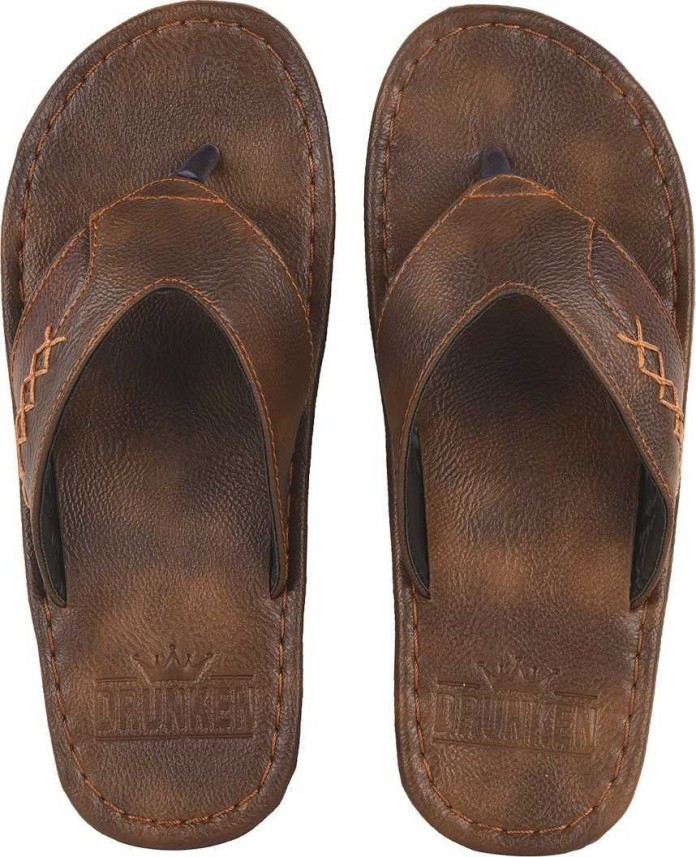 synthetic leather slippers