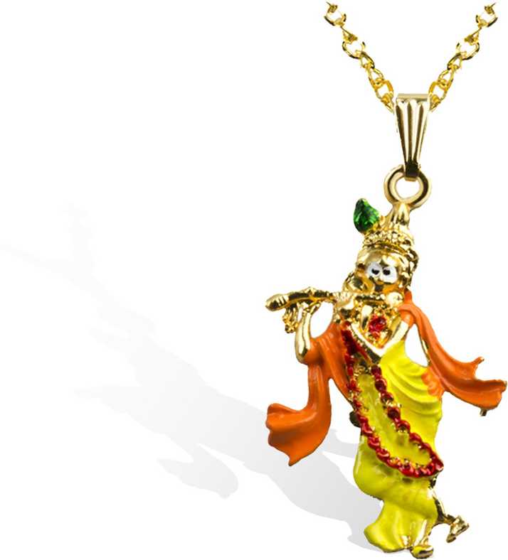 Waama Jewels Multicolor Lord Krishna Religious God Pendant Locket Jewellery For Men Women Gold Plated Brass Pendant Price In India Buy Waama Jewels Multicolor Lord Krishna Religious God Pendant Locket Jewellery