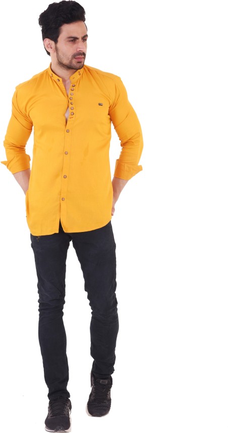 boys yellow dress shirt