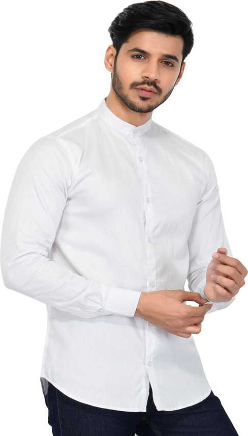 Prince collar white shirt Clearance
