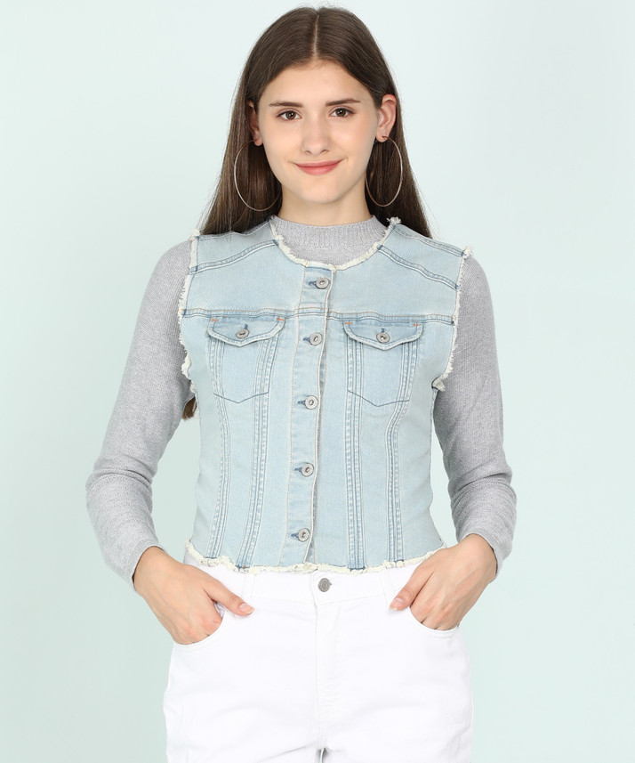 Pepe Jeans Sleeveless Solid Women Denim 