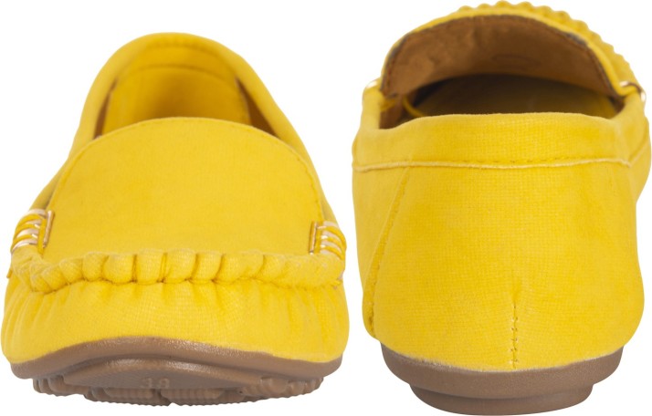 mens yellow suede loafers