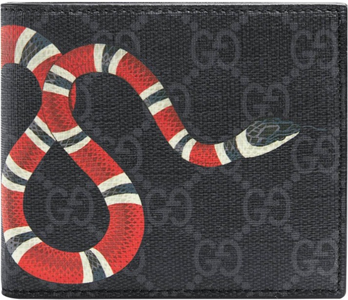 gucci men's snake wallet