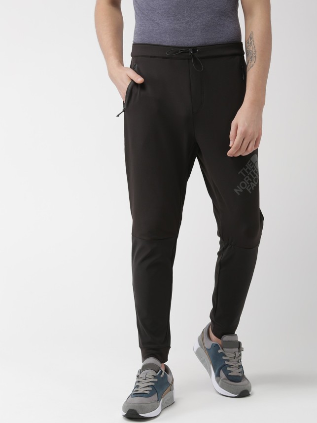 north face black track pants