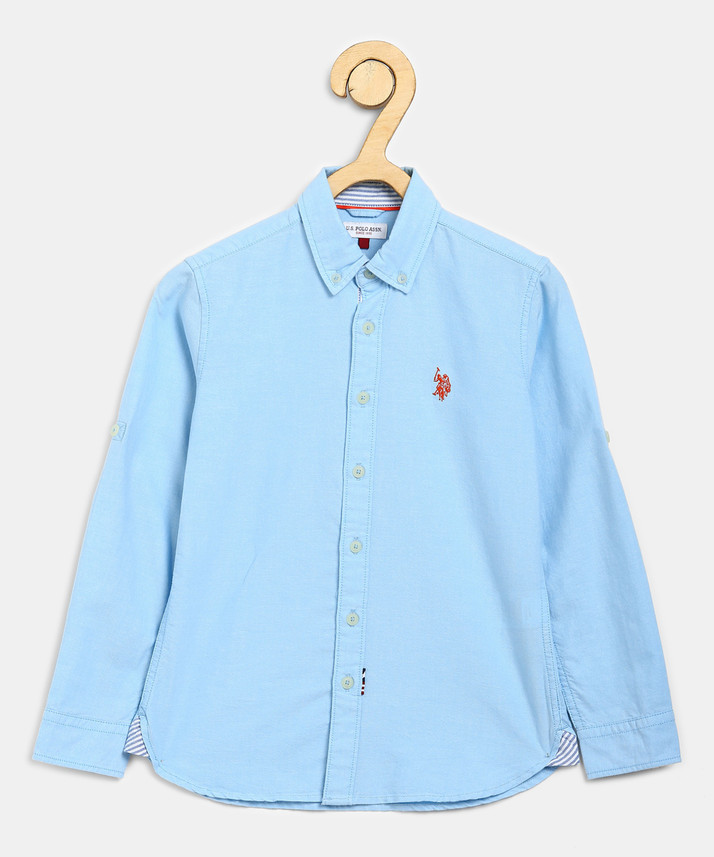 boys light blue shirt