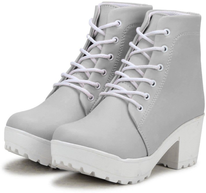 grey casual boots