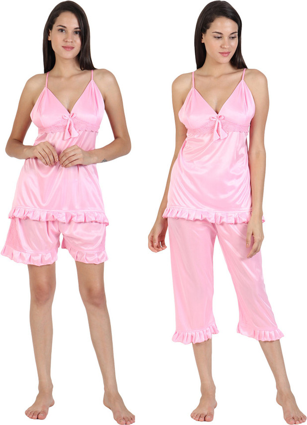 satin nighty flipkart