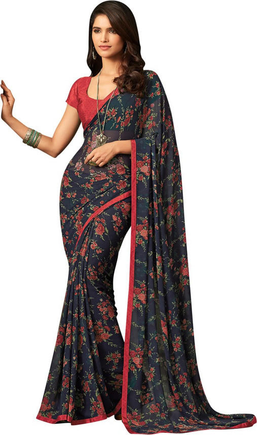 Daily wear chiffon sarees online shopping