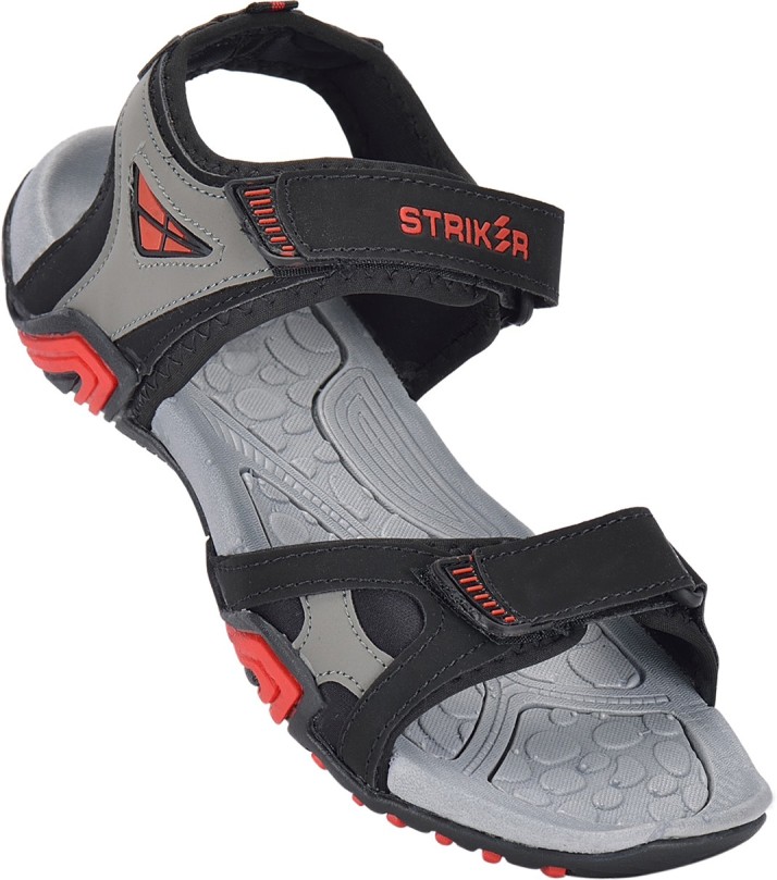 STRIKER Men Black Sports Sandals - Buy 