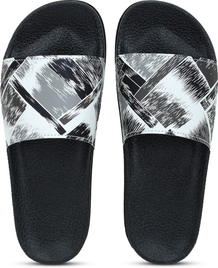 fancy black flip flops