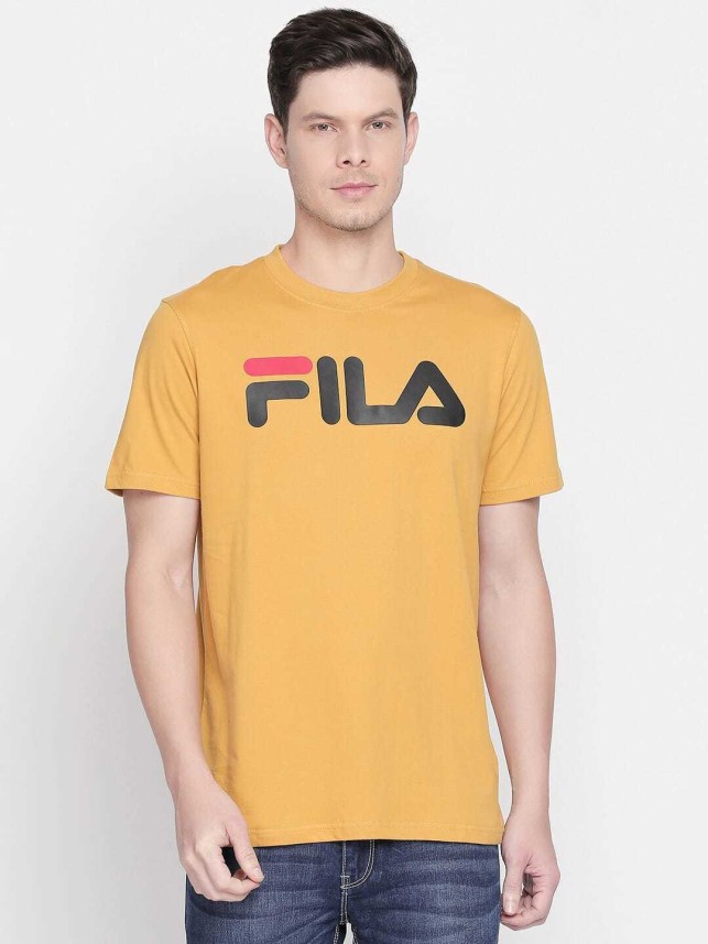 yellow fila shirt men