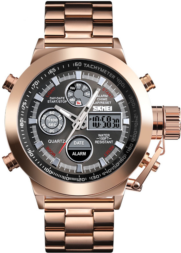 skmei watch rose gold