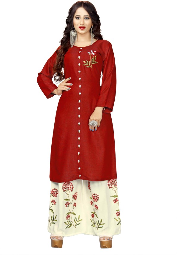 flipkart red colour kurti