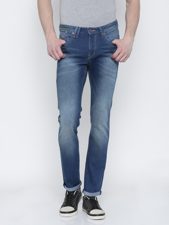 flying machine slim men blue jeans
