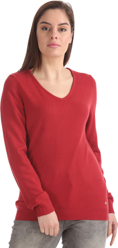 red polo sweater women