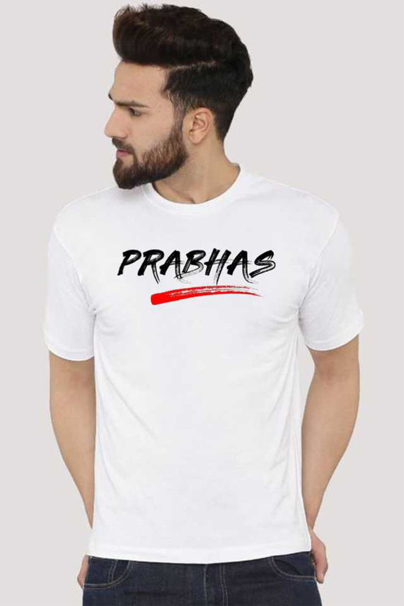 Buy Canis Printed Men Round Neck White 
