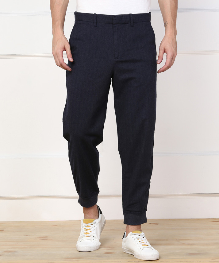 GAP Slim Fit Men Dark Blue Trousers 