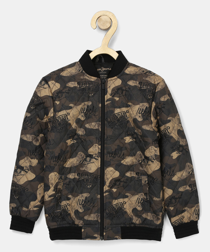 pepe jeans camouflage jacket
