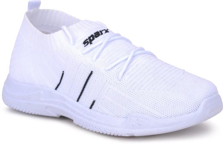 sparx white running shoes