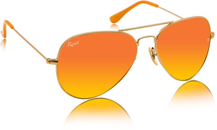 orange aviator sunglasses