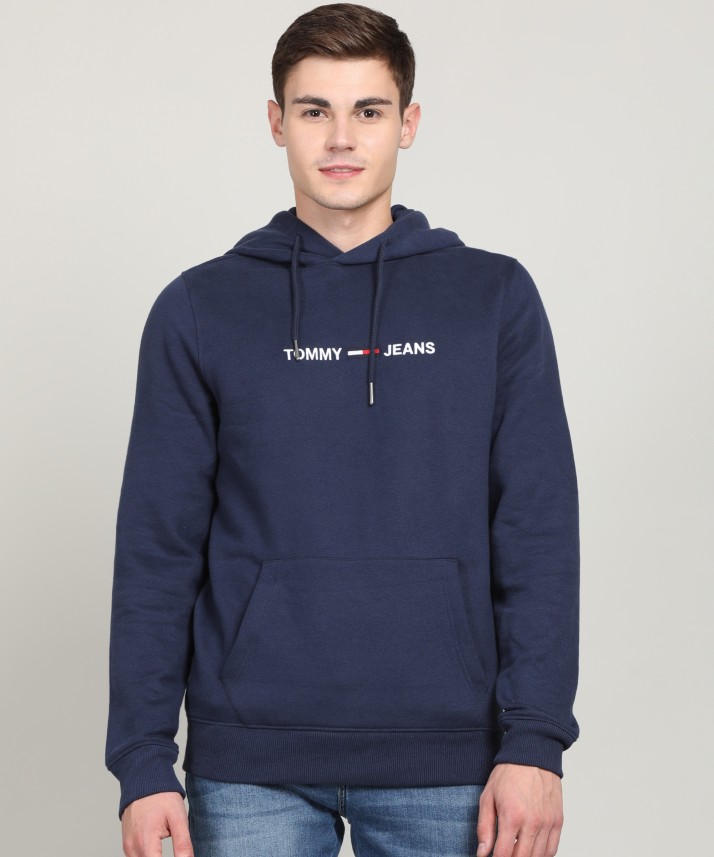 tommy hilfiger blue hoodie mens