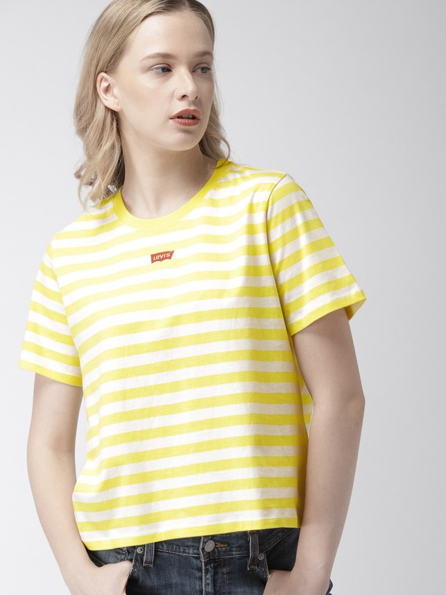 levis yellow t shirt women's