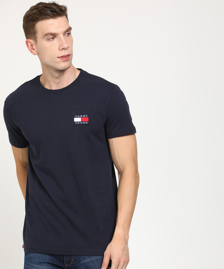 tommy hilfiger blue t shirt mens