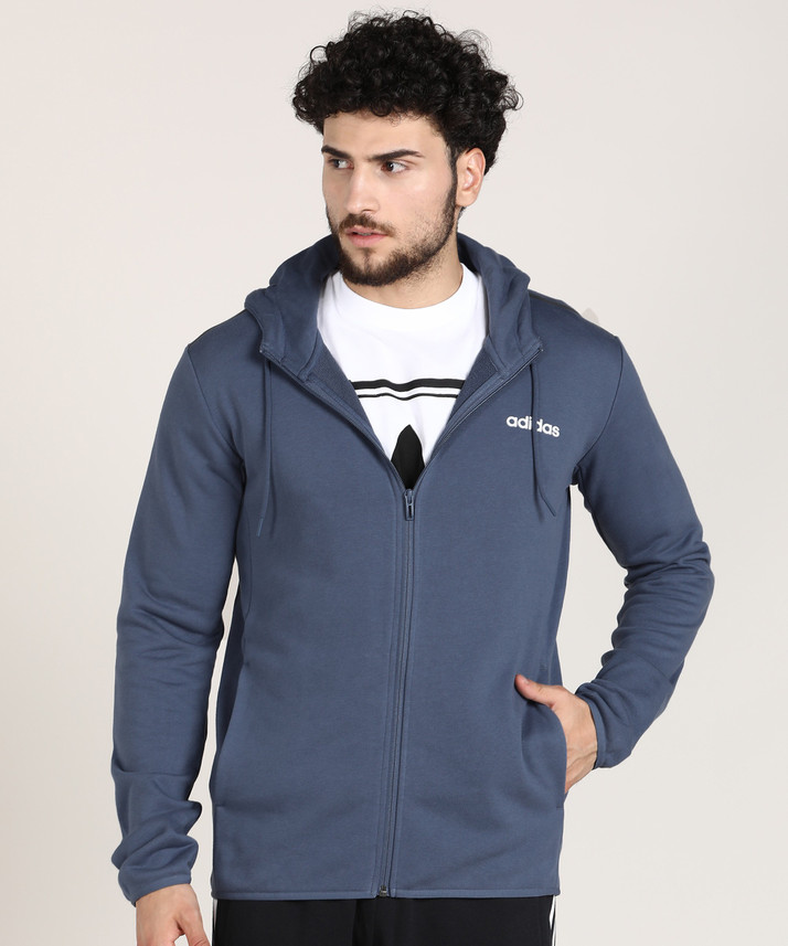 adidas solid men's track top