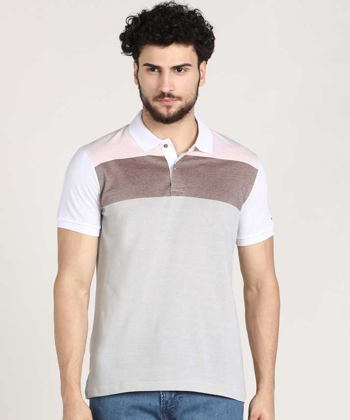 Heb geleerd Eik vallei Arrow Newyork Color Block Men Polo Neck Grey T-Shirt - Buy Arrow Newyork  Color Block Men Polo Neck Grey T-Shirt Online at Best Prices in India |  Flipkart.com