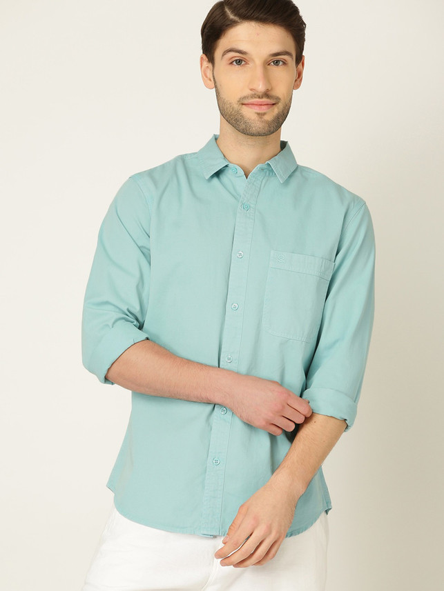 Colors of Benetton Men Solid Casual 