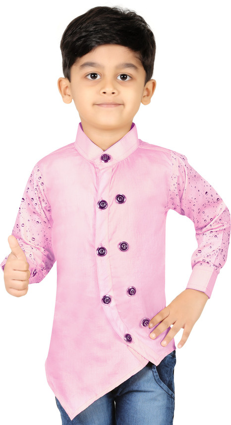 light pink boys shirt