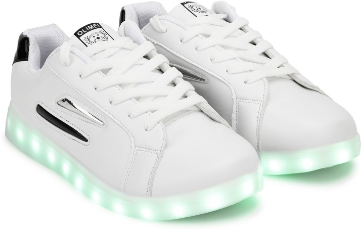 Mens 7 Colors Glowing USB Charge Boys Shoes