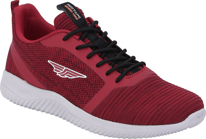 red tape memory foam shoes