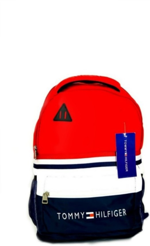 tommy hilfiger backpack red blue white