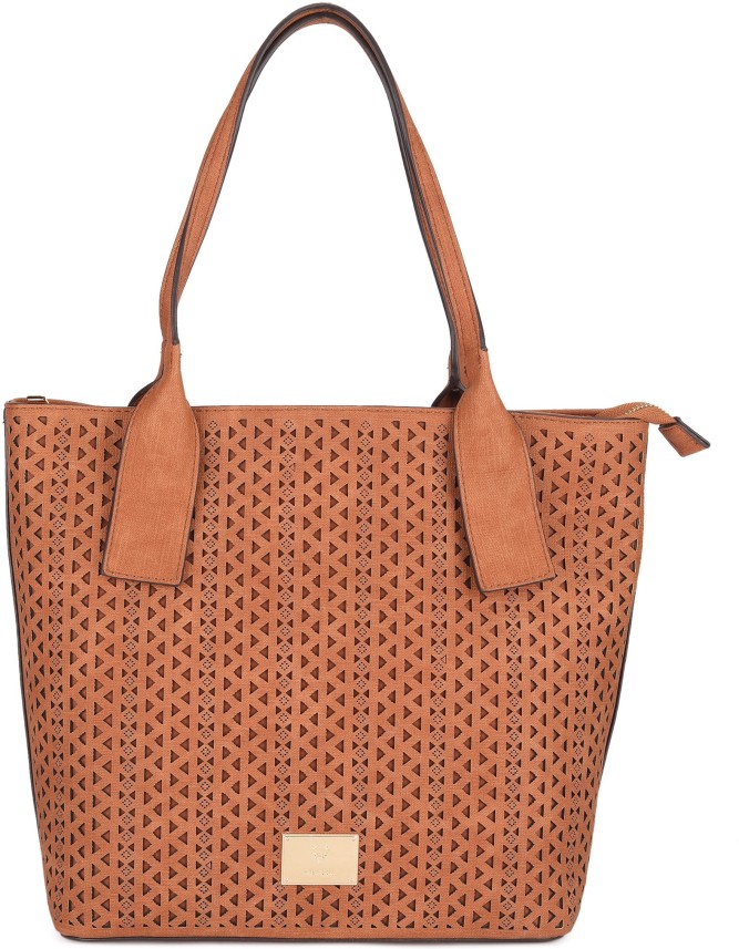 allen solly tan handbag