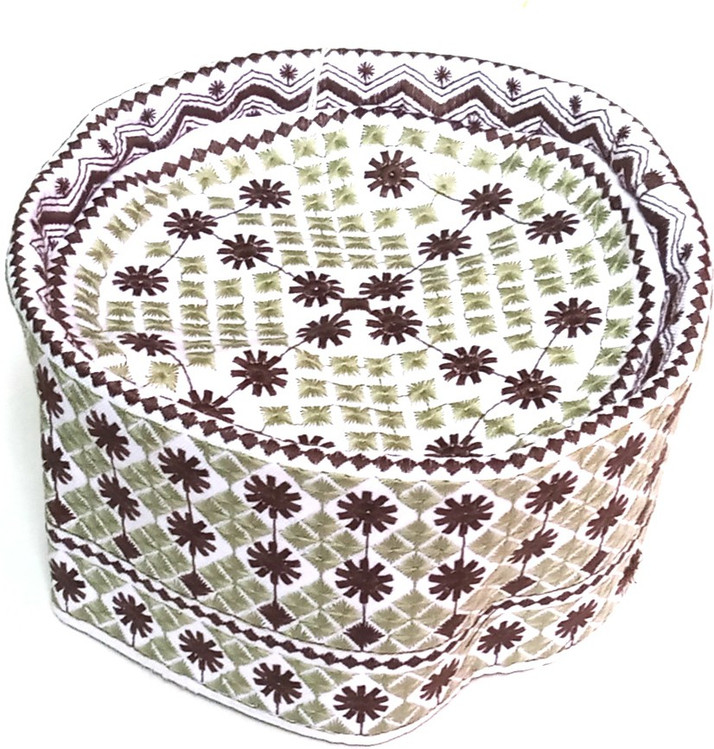 ALRAZA Embroidered Barkati Topi Islamic 