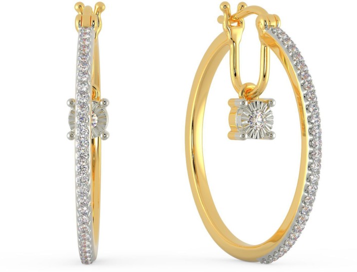 vvs diamond hoop earrings