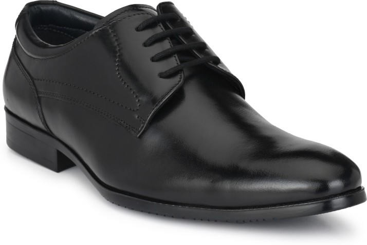 genuine leather black formal shoes