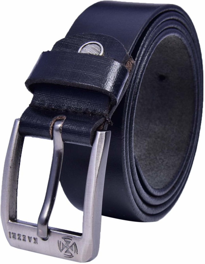 casual black leather belt