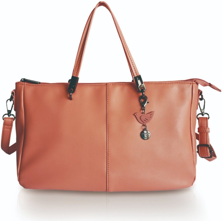 caprese peach handbag