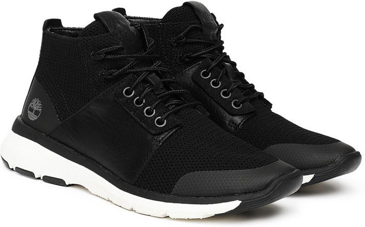 black timberland high tops