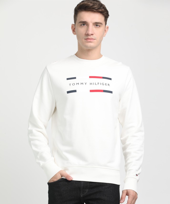 tommy hilfiger white full sleeve t shirts