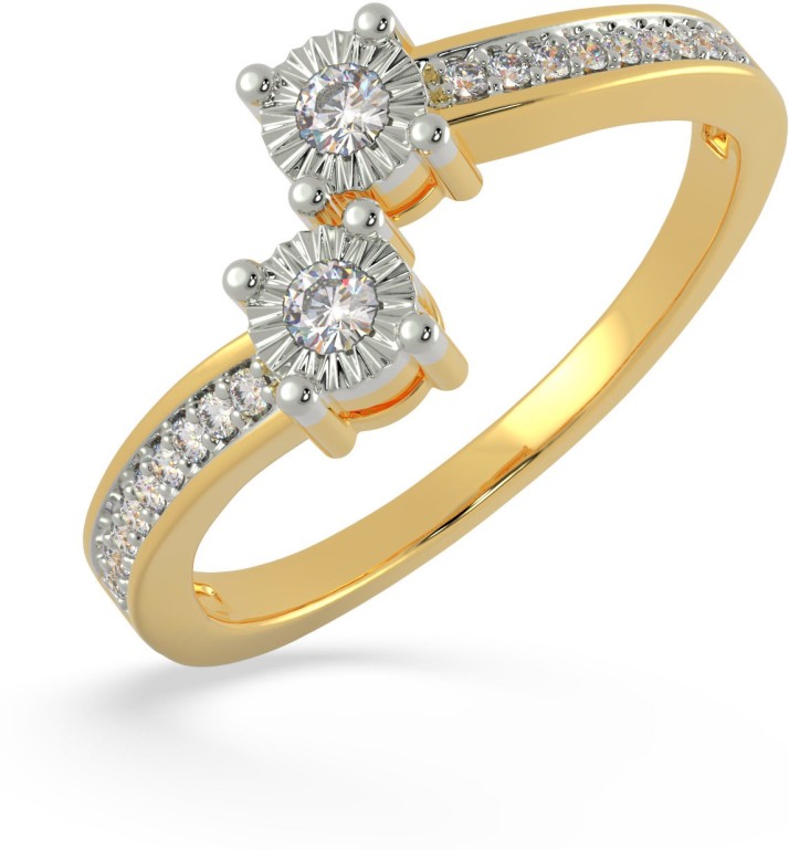 18kt Diamond Yellow Gold ring Price 