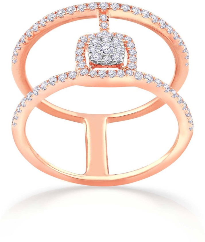 malabar rose gold diamond ring