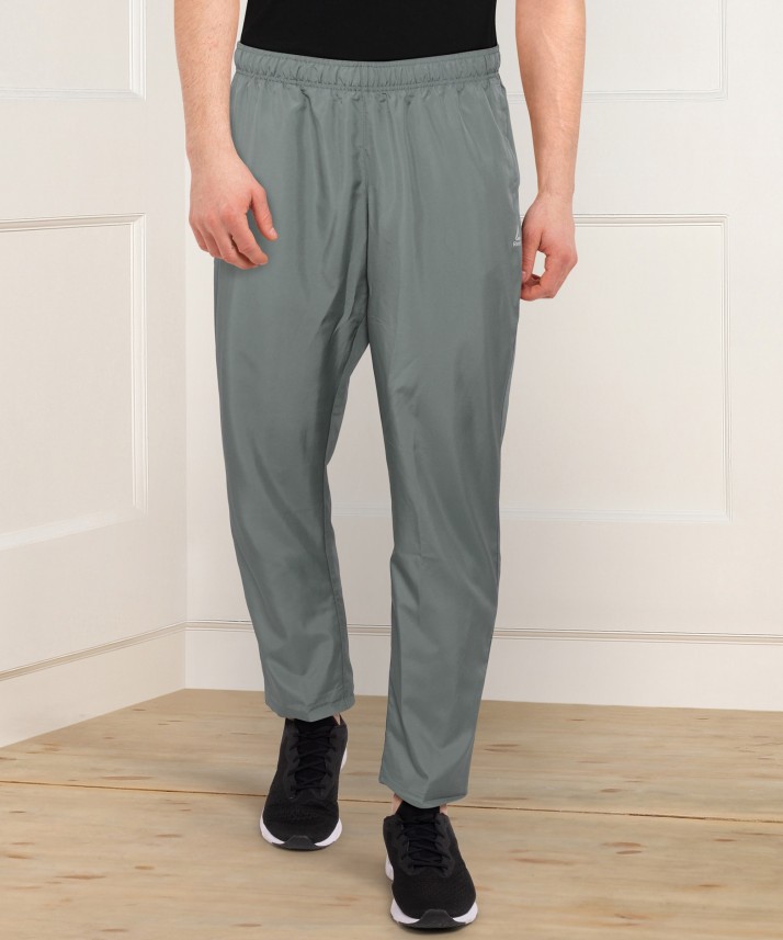 reebok solid men's track pants