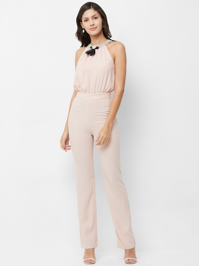 bebe pink jumpsuit