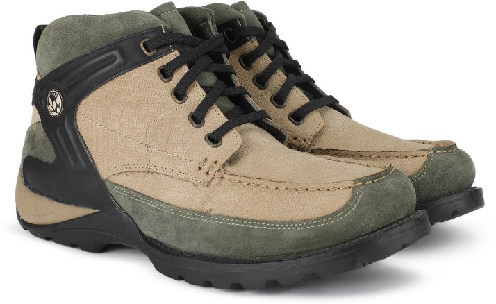 woodland khaki casual shoes