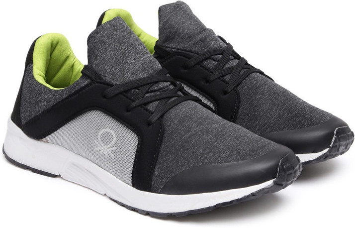 benetton black sneakers