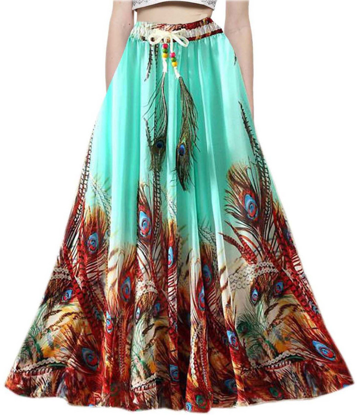 multi colour long skirt